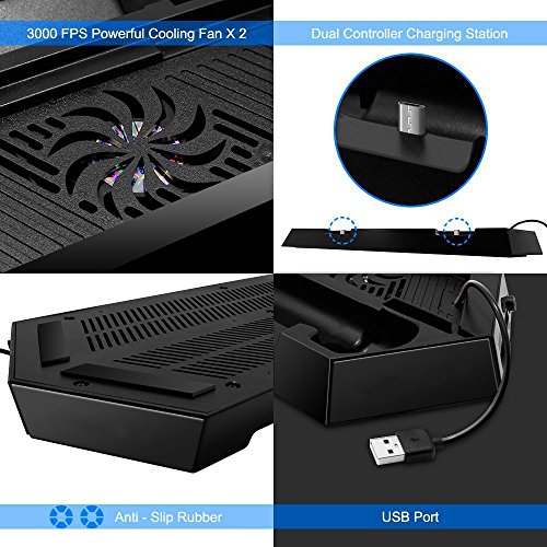 3 Vertical+Multifunctional+Playstation+Dualshock+Controllers+4
