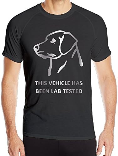 Labrador IPad Platinum Style Men's Black Work Out GYM Quick Dry T-shirt