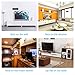TV Antenna, AKARY Indoor Antenna for TV Digital HDTV Antenna 35 Miles Range Receive Free Channels Support UHF/VHF Signal with 10ft Coaxial Cable