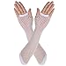 12pcs Set Women's Fingerless Fishnet Gloves Costume Party Accessories (Set A)