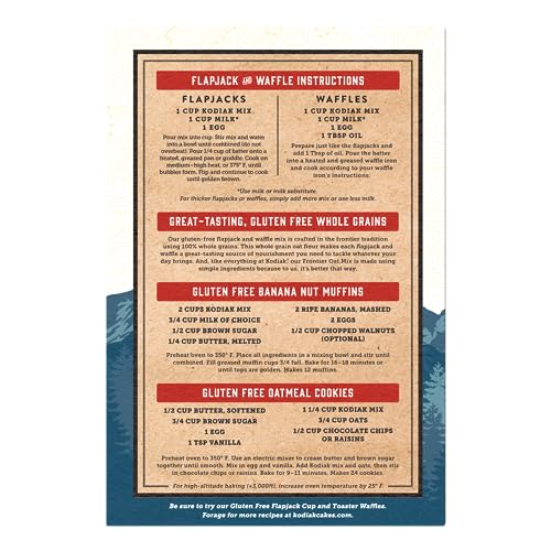 Kodiak Cakes Frontier Oat Gluten Free Protein Pancake and Waffle Mix