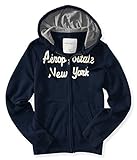 Aeropostale Men's Aero Logo Full-Zip Hoodie Xl Deep Navy