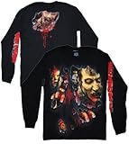 The Walking Dead Walkers Ripped Zombie Official Licensed Adult Long Sleeve Shirt