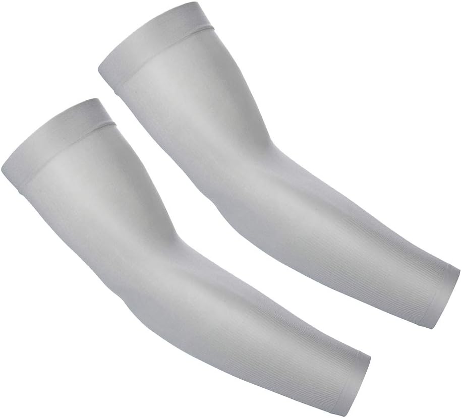 UV Protection Cooling Arm Sleeves - UPF 50 Compression Arm Sleeves for Men/Women/Students for Elbow Brace, Baseball, Basketball, Football, Cycling Sports (Beige): Industrial & Scientific