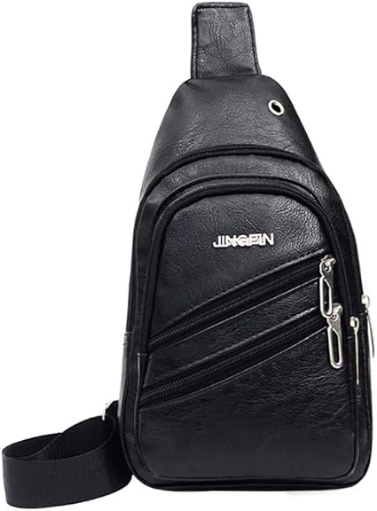 leather sling messenger bag