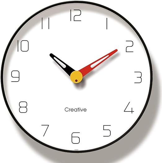 Amazon Com Bling Modern Wall Clock No Ticking Sweep Movement