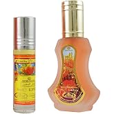Al Rehab Bakhour 2-Piece Set for Unisex, (1.18 Oz Eau De Parfum Spray + 0.20 Oz Concentrated Perfume Rollerball)