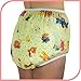 Rearz - Nursery Print Plastic Pant - High Waist (Yellow, Medium)