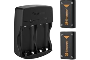 Smatree 2x2600mAh Rechargeable Battery Pack Compatible with Xbox Series X|S/Xbox One, XboxOne S/X/Elite Controller (2 Pack)