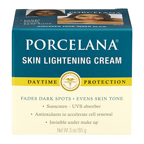 Porcelana Daytime Skin Lightening Cream Clinical Strength Dark Spot Corrector Plus Sunscreen, 3 Ounces