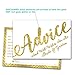 50 Wedding Advice Cards & Well Wishes for the Bride and Groom - Bridal Shower Games, Wedding Games, Wedding Decorations, Wedding Guest Book Alternative