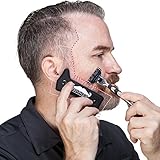 Butyface Beard Styling tool &amp; Shaping Template for using beard timmer to design beard &amp; Mustache/Cheek/Neck/Jaw line ()