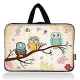 AUPET Cute Three Owls Universal 7~8 inch Tablet Portable Neoprene Zipper Carrying Sleeve Case Bag