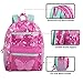 Trail maker 17” Kids Character School Backpacks Plush for Girls with Side Pockets, Padded Straps (Plush Cherry Unicorns)