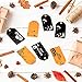 Whaline 120 Pack Halloween Gift Tags Trick or Treat Craft Label Tags with 130ft Cotton Rope for Halloween Party Favor, Candy Goodie Bag Art Hanging Cards