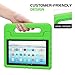 MoKo Case for Amazon Fire HD 10 Tablet (5th/7th Generation, 2015/2017 Release), Kids Shock Proof Convertible Handle Light Weight Super Protective Stand Cover Case for Fire HD 10.1 Inch Tablet, Green