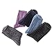 HERHILLY Women 5 Pack Fashion Warm Ribbed Knit Winter Crew Socks (5 Pack - Black/Gray/Blue/Pink/Dark Blue)