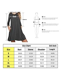 Cnokzol - Vestido de manga larga plisado para mujer con bolsillos