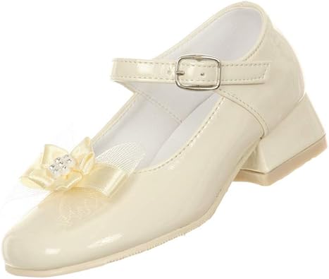 girls ivory dress shoes