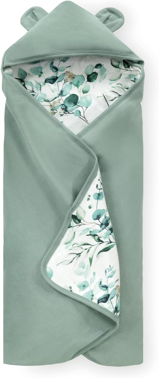 hauck Snuggle N Dream Leaves Mint Cotton Baby Blanket 80x80 cm