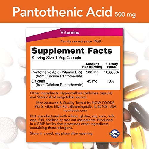 NOW Foods Pantothenic Acid 500mg Pricepulse
