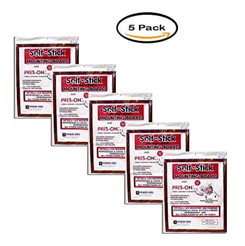 PACK OF 5 - Pres-On Mounting Board, 16" x 20"