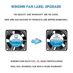 WINSINN 25mm Fan 12V, 3D Printer Micro 12 Volt Fans