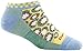 Darn Tough Women's Vapor Blue Waterlily No Show Light Medium (US Women's 7.5-9.5) B(M) U