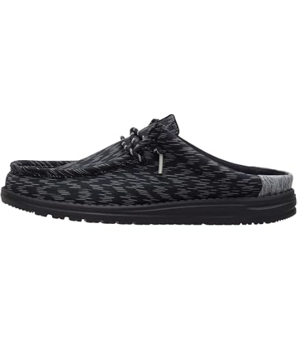 Amazon.com | HEYDUDE Wally Slip Stretch Canvas - Black/Black  display picture 3