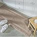 InterDesign Microfiber Spa Bathroom Shower and Tub Accent Rug, 60 x 21, Linen