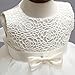 Mini Kitty Baby Girls Dresses Pageant Bow Formal Dress,White,0-6 Months