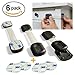 Child Safety Locks | Adjustable Straps & Latches to Baby Proof Cabinets, Drawers, Fridge, Toilet Seat | Easy Install: No Screws or Drills | Reusable with Extra Adhesive Pads| 6 Pack, Black