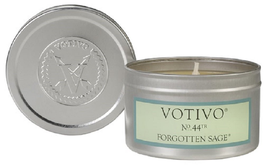 Votivo Aromatic Candle Travel Tin Teak Beauty