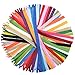 Mmei 40 pcs Nylon Invisible Zippers for Tailor Sewer Sewing Craft Crafter's Special 20 Inch 20 Colors (2 pcs per Color)
