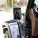 Seven Sparta Doors Off Mirrors for Jeep Wrangler JK, JKU, JL,JLU 2007-2018, 2020 Gladiator Including Rubicon, Sahara, Sport, Shake-Proof Side View Wrangler Quick Release Mirrors Black, 2 Pack