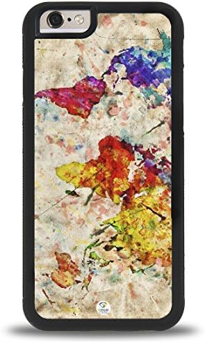 iPhone 7/8 Case iZERCASE [World Map Art] for Apple iPhone 7 (Black)