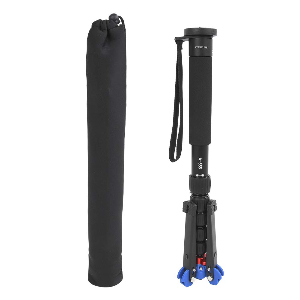 Camera Monopod, 6 Sections Telescopic Monopod, Aluminum Alloy Standing Monopod, Portable Monopod for Travel Photography