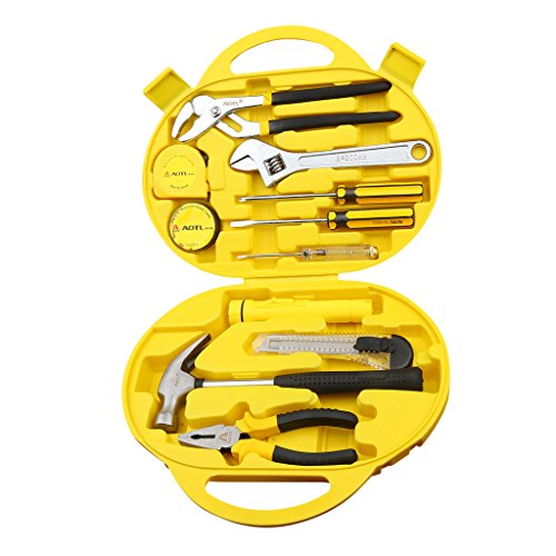Click Here to See More Images MagiDeal 12 Piece Basic Home Tool Pliers Screwdriver Hammer Measuring Tape Set