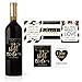 Hadley Designs 5 Wedding Anniversary Wine Label Stickers for 20th 25th 30th 40th 50th Gift Ideas, Best Funny Cute Romantic Marriage Couple Presents, Men or Women Accessories Supplies and Decorations