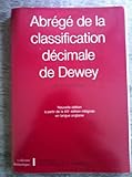 Couverture de Abrégé de la classification décimale de Dewey