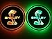 JSAMZ Car Logo LED Cup Pad led Cup Coaster USB Charging Mat Luminescent Cup Pad LED Mat Interior Atmosphere Lamp Decoration Light (Shelby)