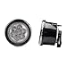 Xprite Jeep Wrangler JK JKU 14-18 Front Grille Smoke Lens Amber Led Turn Signal Lights Parking Lights
