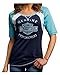 Harley-Davidson Women's Rumbling Contrast Raglan Premium 1/2 Sleeve Shirt H625-HE05