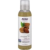 NOW Foods Solutions, Sweet Almond Oil, 100% Pure Moisturizing Oil, Promotes Healthy-Looking Skin, Unscented , 4-Ounce