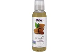 NOW Solutions, Sweet Almond Oil, 100% Pure Moisturizing Oil, Promotes Healthy-Looking Skin, Unscented , 4-Ounce
