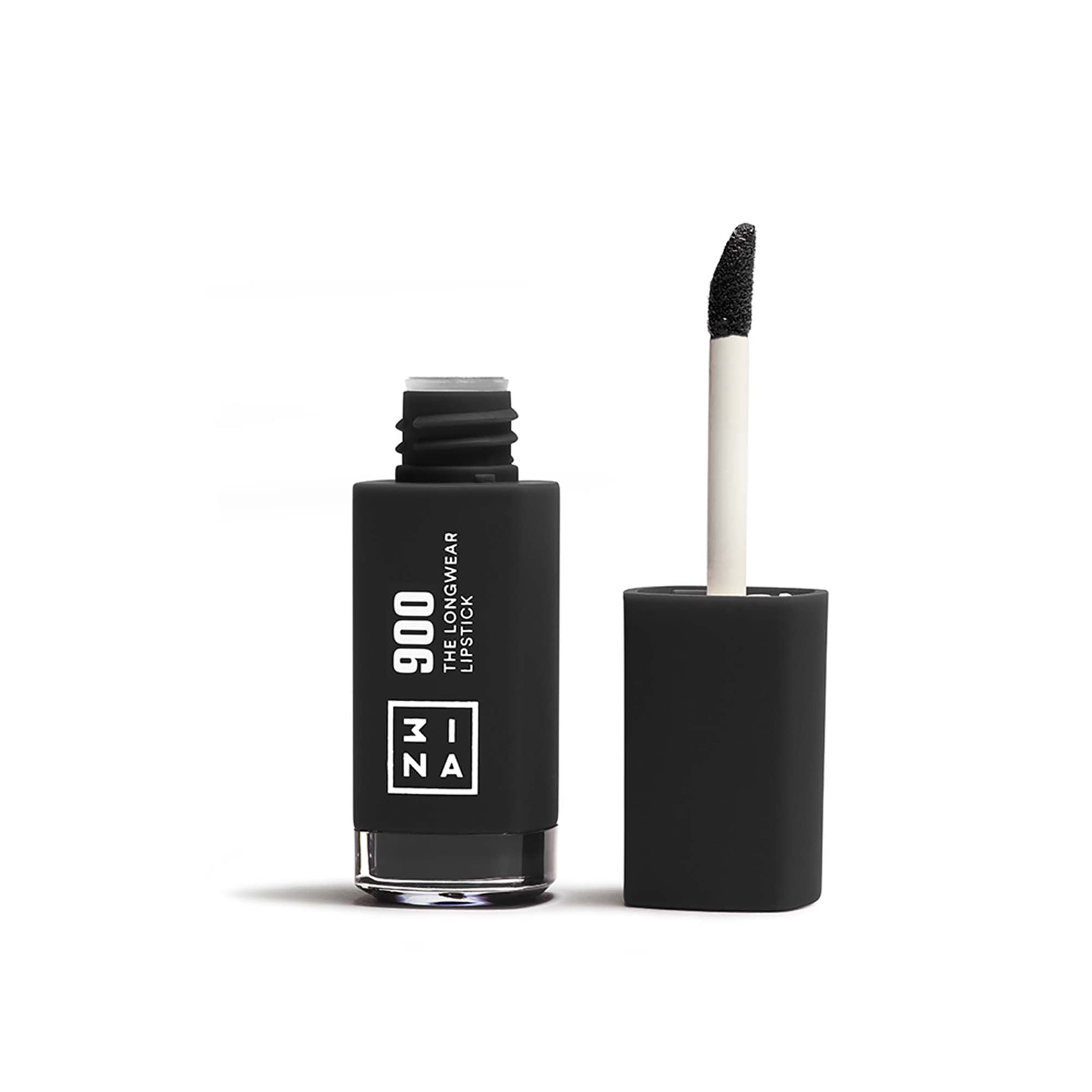 3INA MAKEUP - The Longwear Lipstick 900 - Black Long Lasting Lipstick - Matte Liquid Lipstick with Hyaluronic Acid