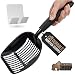 Gorilla Grip Original Cat Litter Scooper, Non-Stick Deep Scoop, Free Storage Holder, Extra Large, Durable Solid Aluminum, Shovel for Sifting Kitty Cats Litter, Rust Resistant, Long Comfy Grip Handle primary