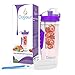 Dajour The Only Infuser Water Bottle with No-Sweat Insulating Sleeve, Your Healthy Hydration Made Easy, 32 oz., Large, Purple