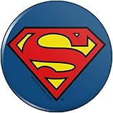 Superman Classic S Shield Logo Pinback Button Pin