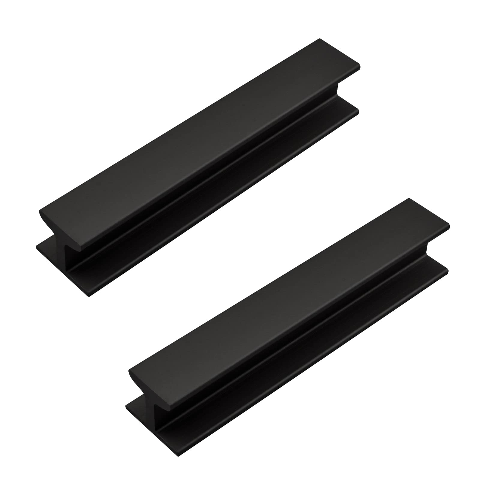 MOROBOR 2 Pack 120mm Self Adhesive Drawer Handles Aluminum Alloy Drawer Pulls Black — image 1